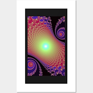 galaxy fractal Posters and Art